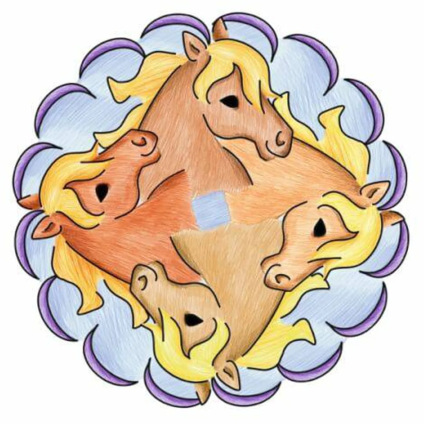 29986 Mini Mandala-Designer Horses