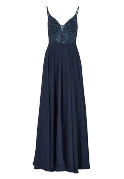 Abendkleid aus Materialmix