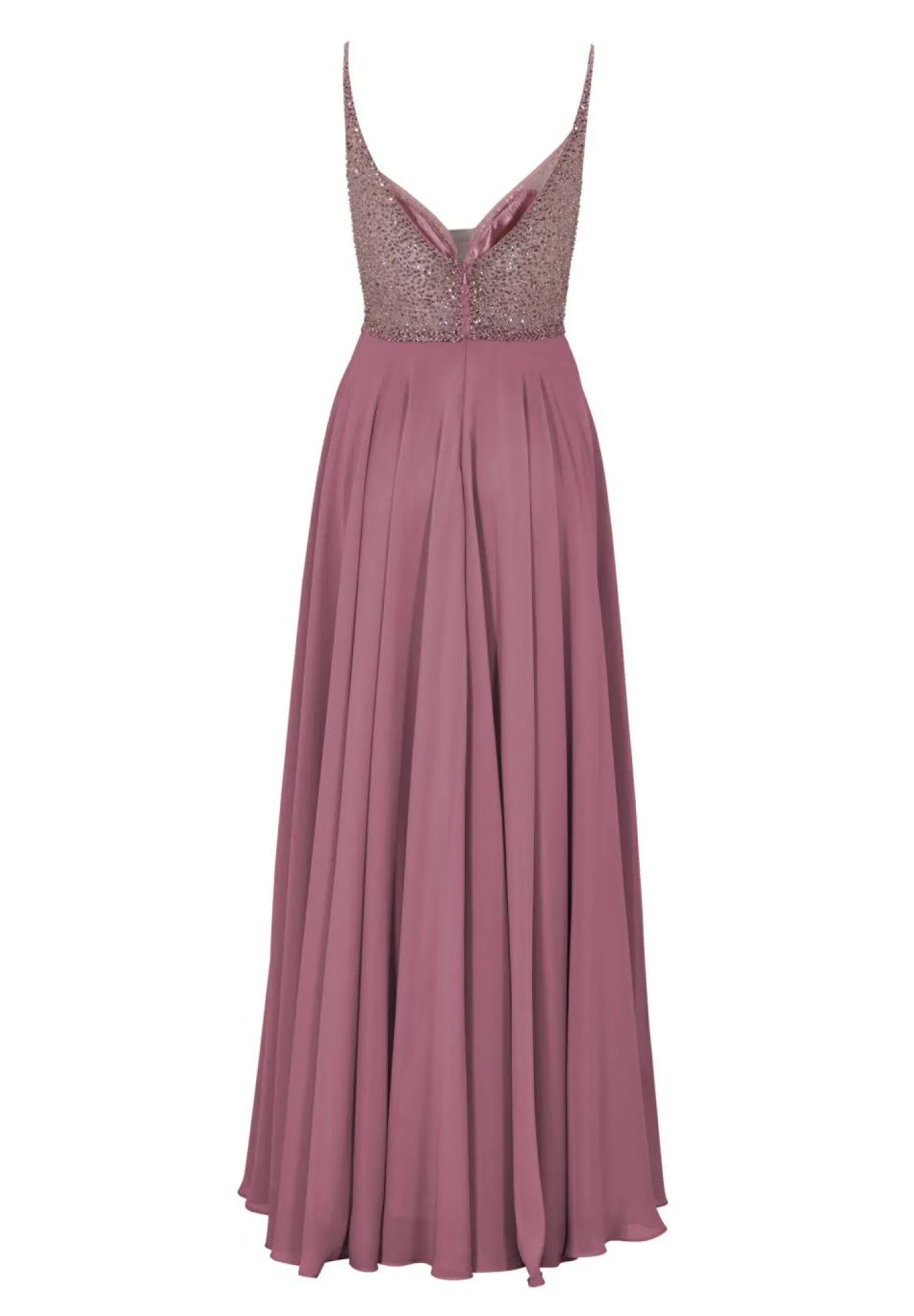 Abendkleid aus Materialmix