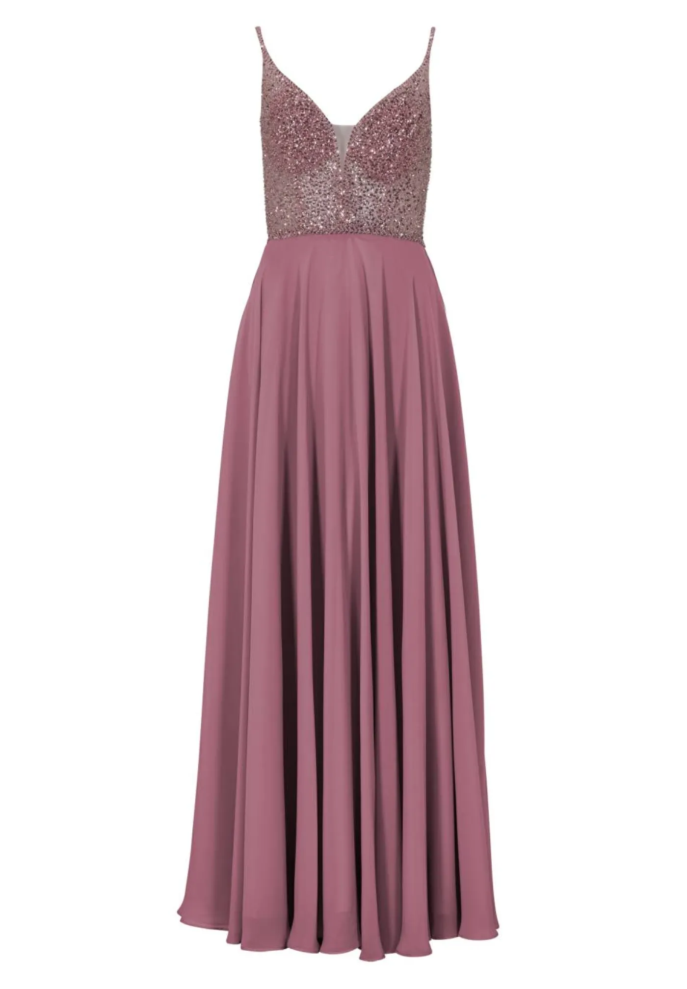 Abendkleid aus Materialmix