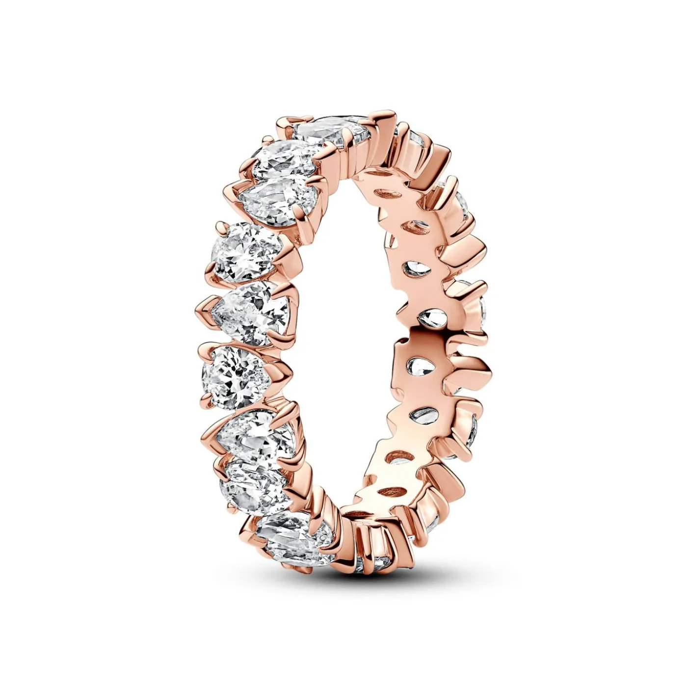 Abwechselnd Funkelnder Band-Ring