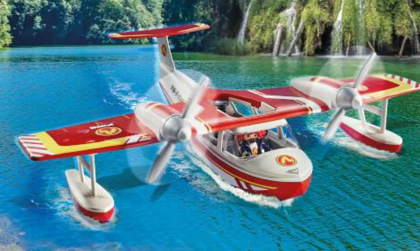 Action Heroes "Feuerwehrflugzeug mit Löschfunktion"