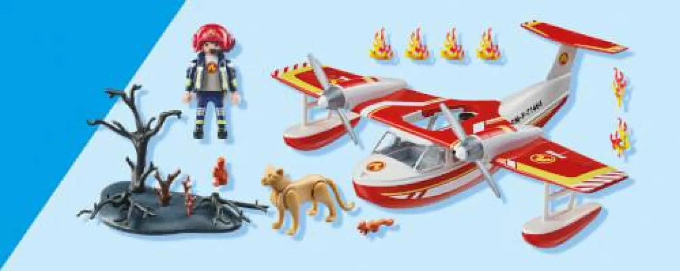 Action Heroes "Feuerwehrflugzeug mit Löschfunktion"