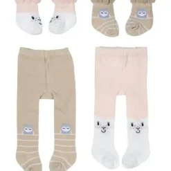 Baby Born-Puppenkleidung "Strumpfhose & Socken - Schäfchen", 43 cm
