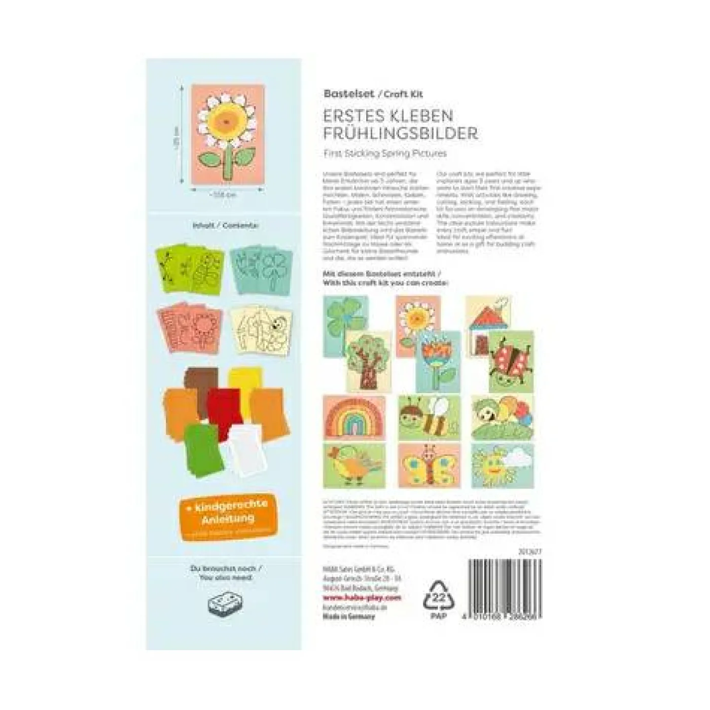 Bastelset "Erstes Kleben - Frühlingsbilder"