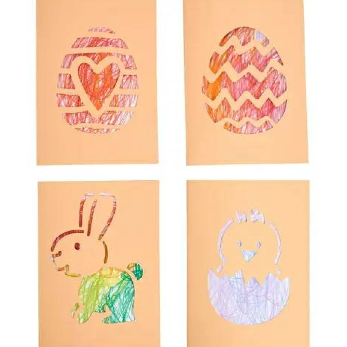 Bastelset "Erstes Malen - Kritzelkarten Ostern"