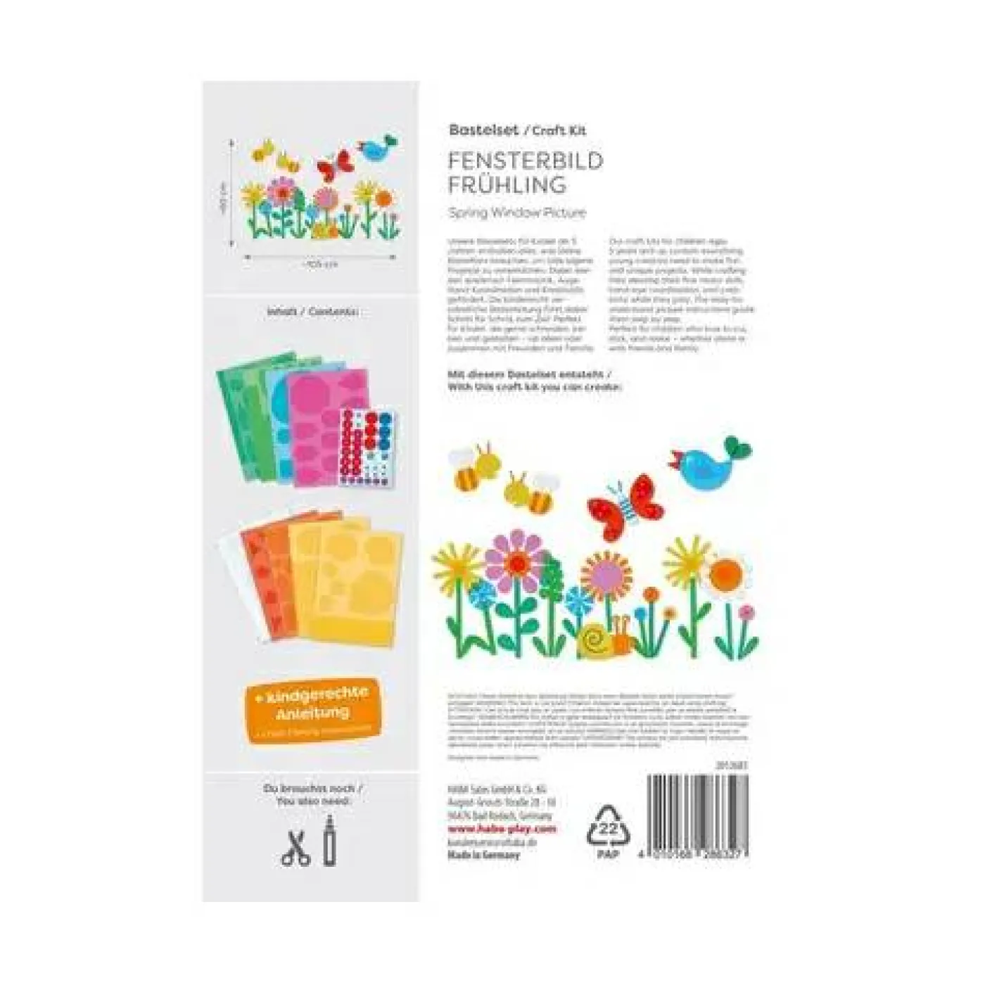 Bastelset "Fensterbild - Frühling"