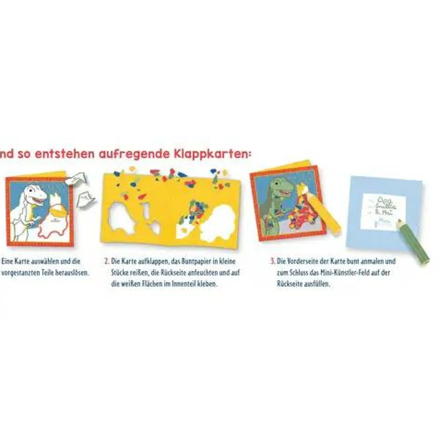 Bastelset "Schnipsel-Kunst - Dinos"