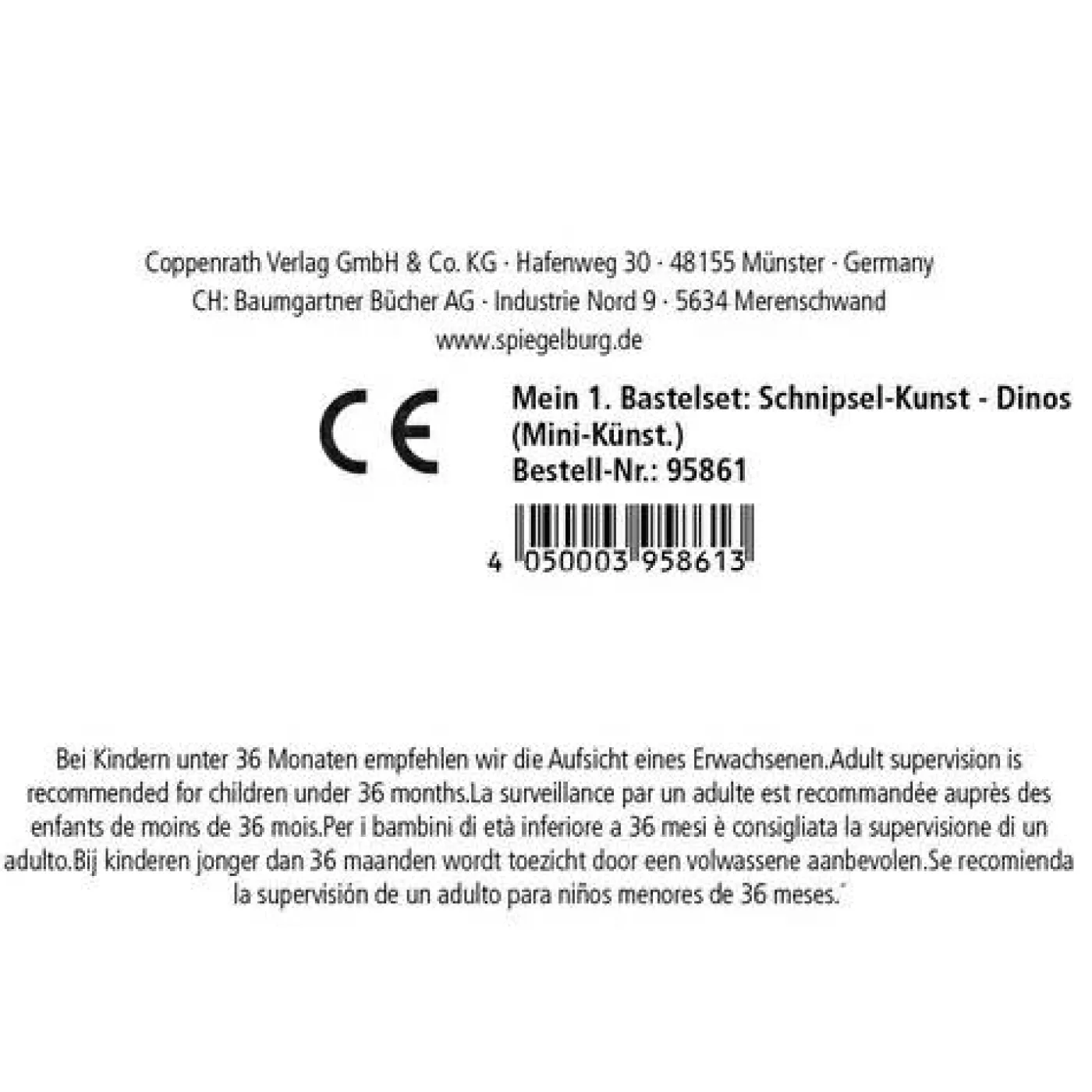 Bastelset "Schnipsel-Kunst - Dinos"