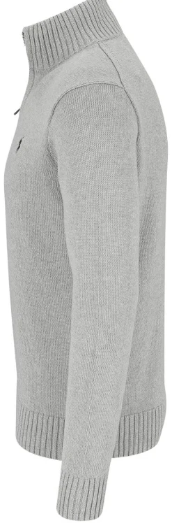 Baumwollpullover mit Reißverschluss