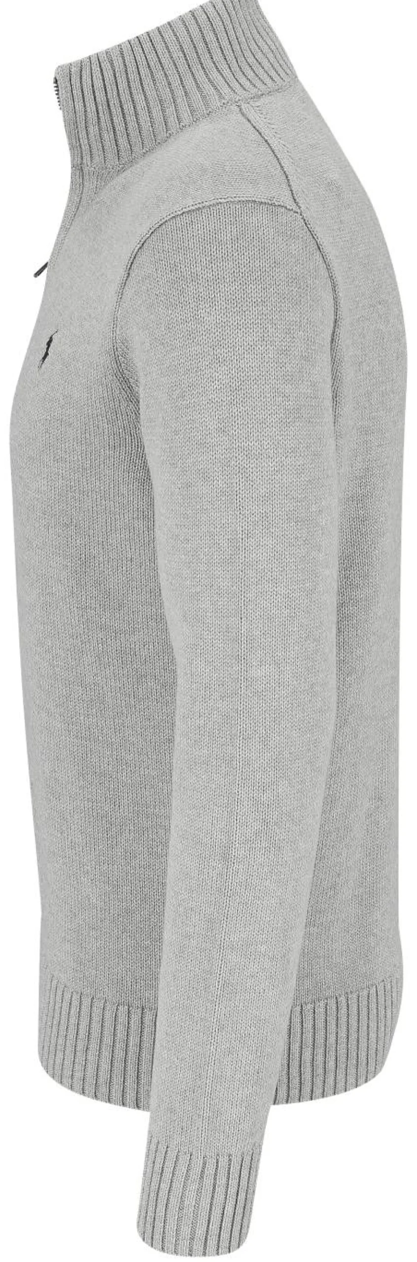 Baumwollpullover mit Reißverschluss