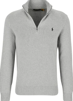 Baumwollpullover mit Reißverschluss