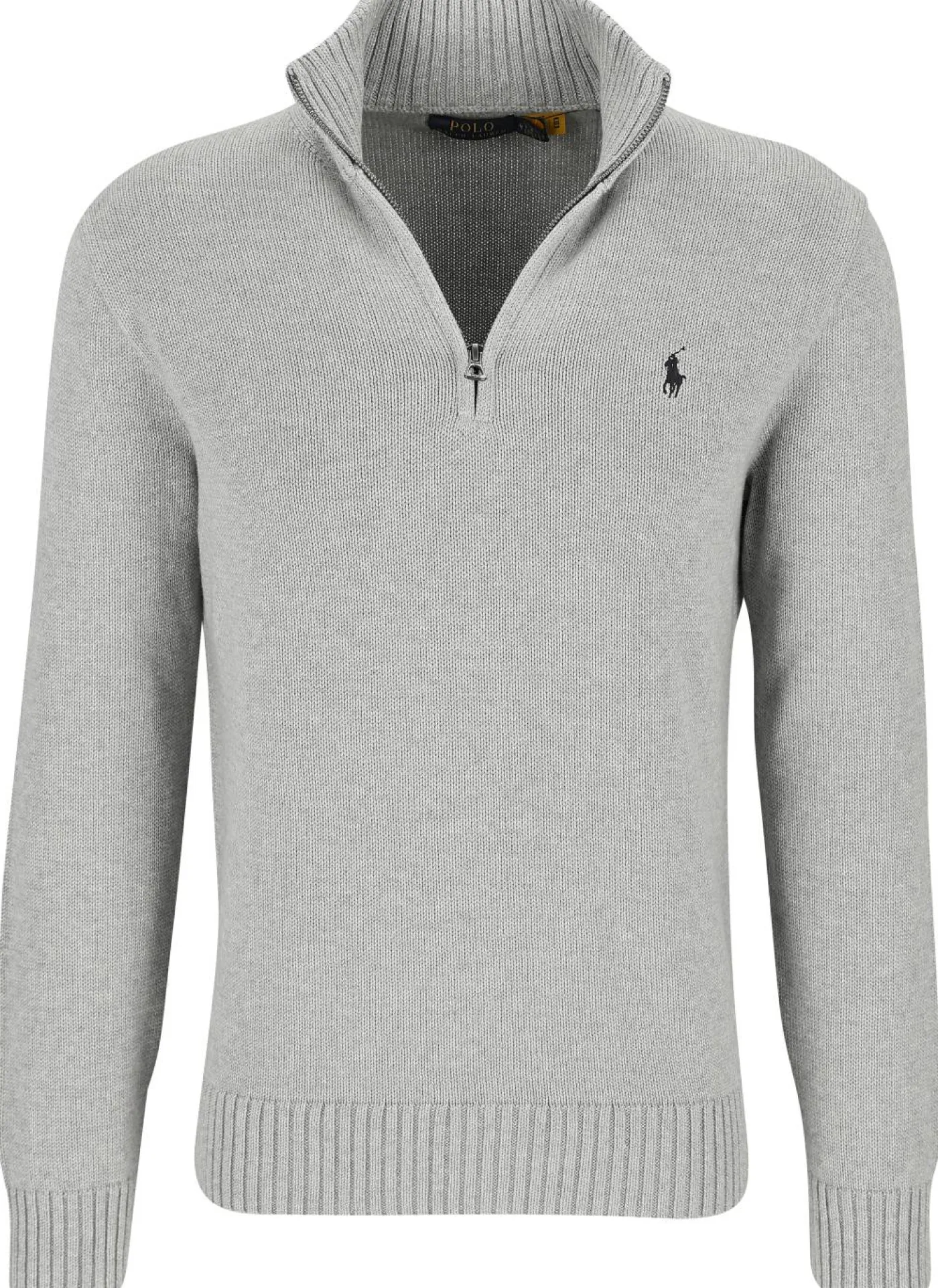 Baumwollpullover mit Reißverschluss