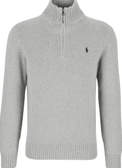 Baumwollpullover mit Reißverschluss
