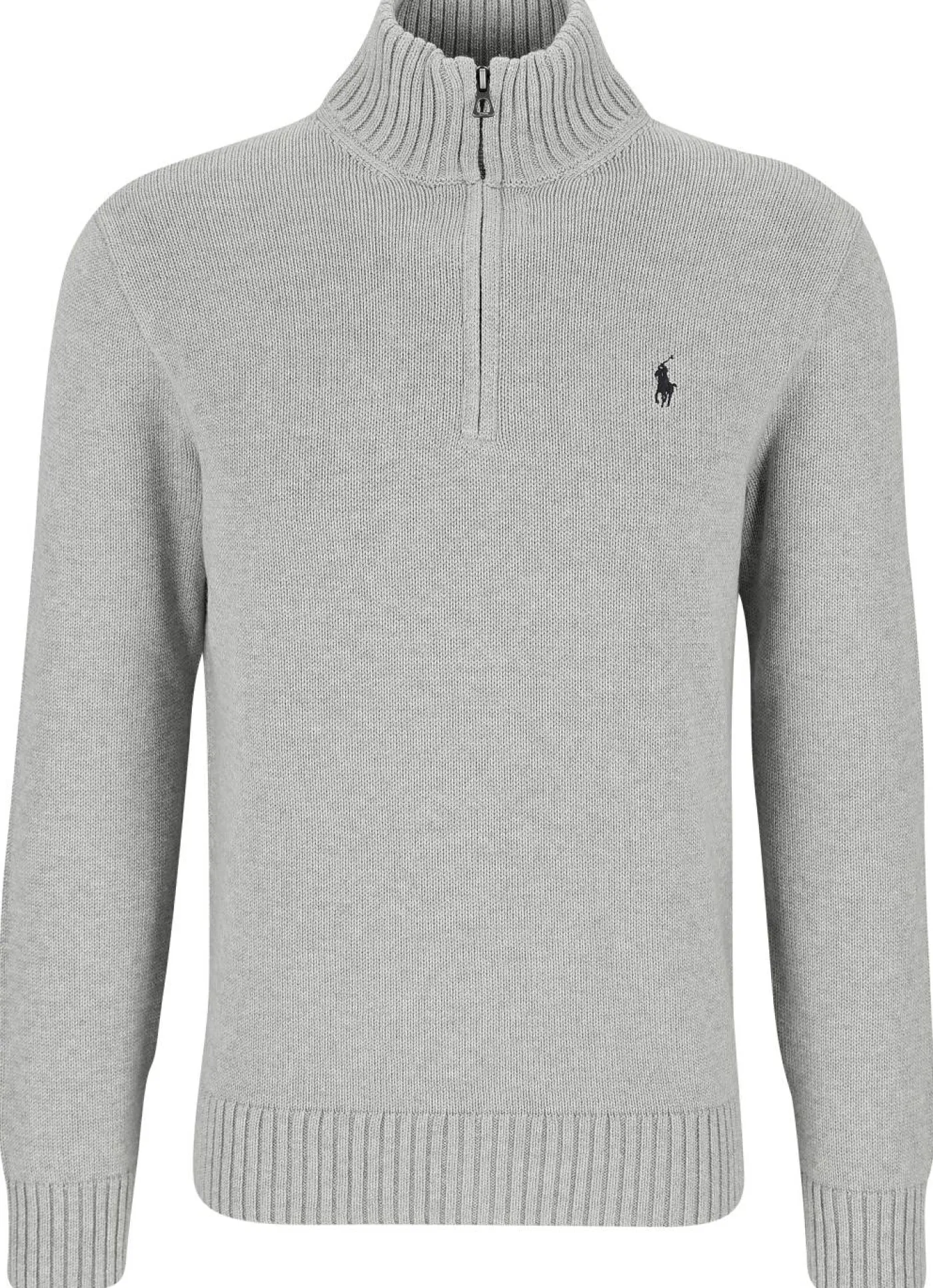 Baumwollpullover mit Reißverschluss