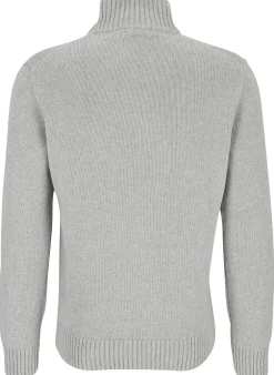 Baumwollpullover mit Reißverschluss