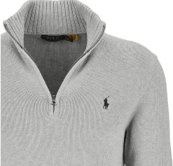 Baumwollpullover mit Reißverschluss