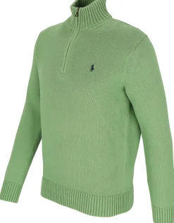 Baumwollpullover mit Reißverschluss