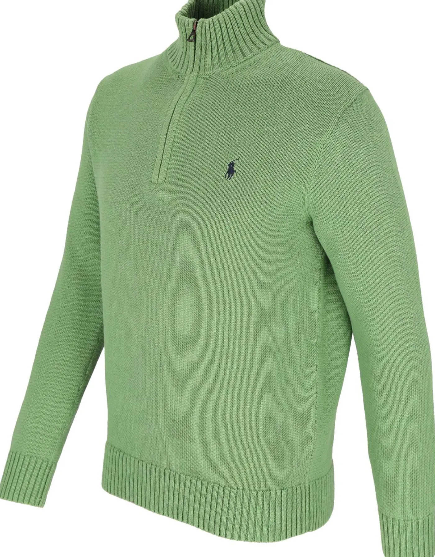 Baumwollpullover mit Reißverschluss