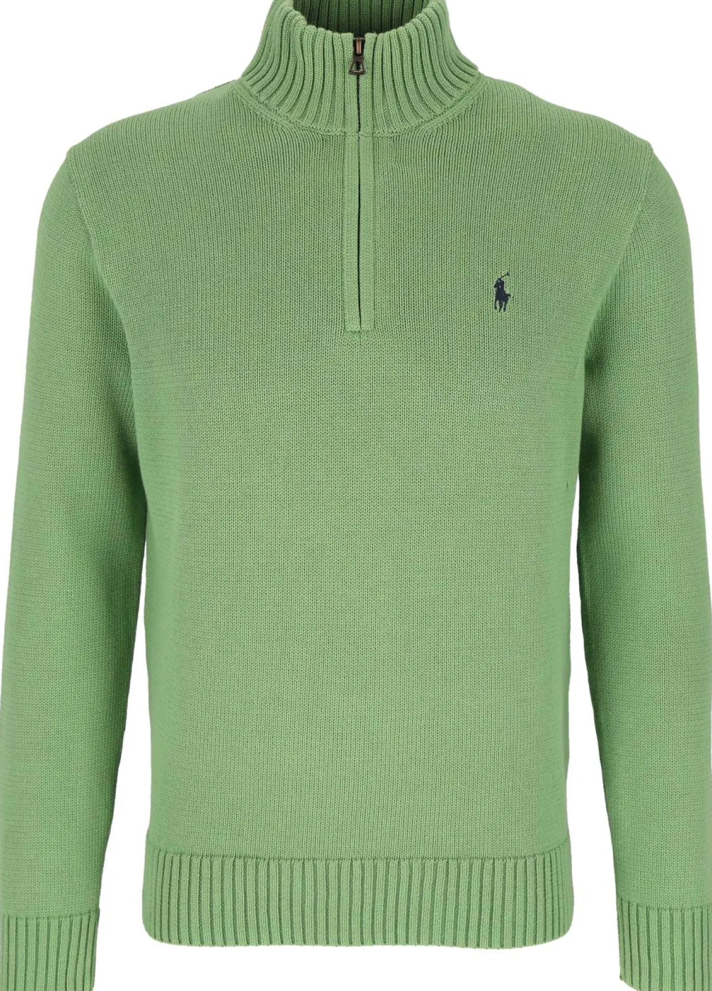 Baumwollpullover mit Reißverschluss