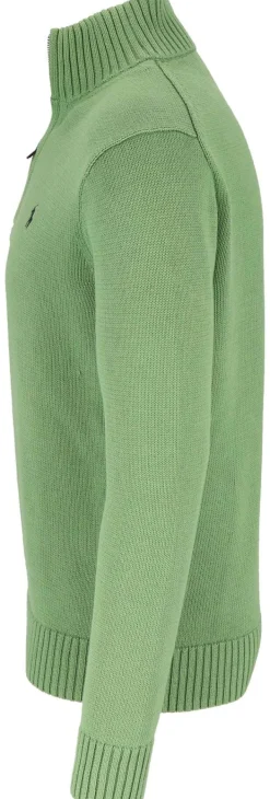 Baumwollpullover mit Reißverschluss