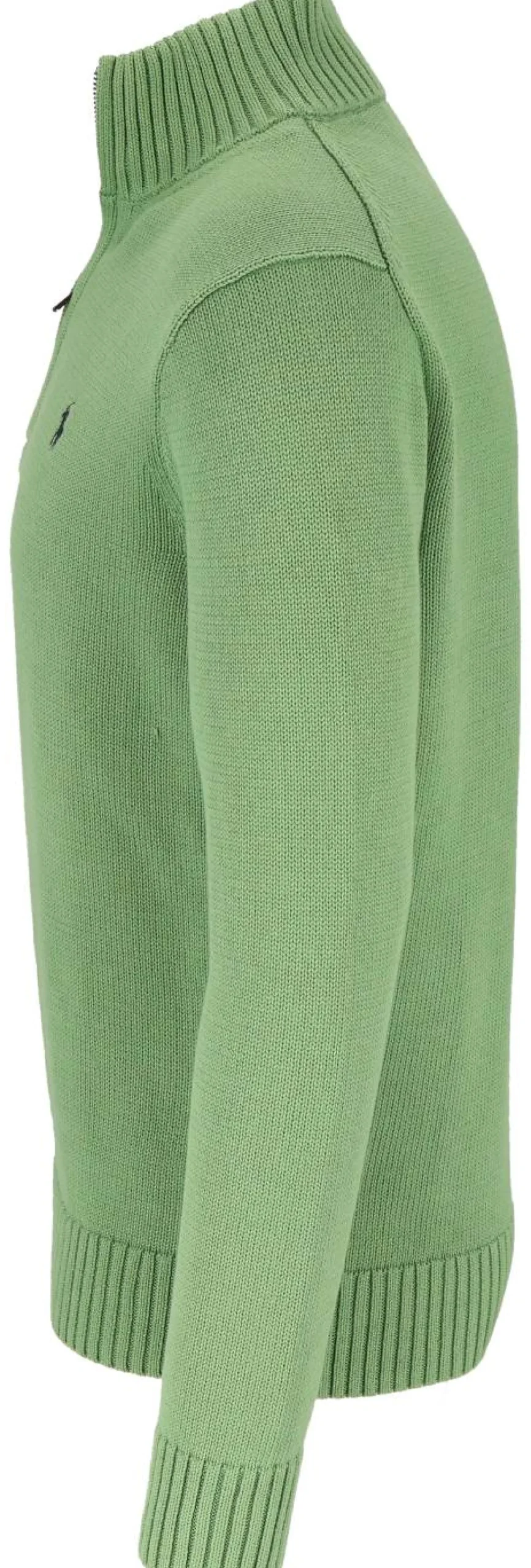 Baumwollpullover mit Reißverschluss