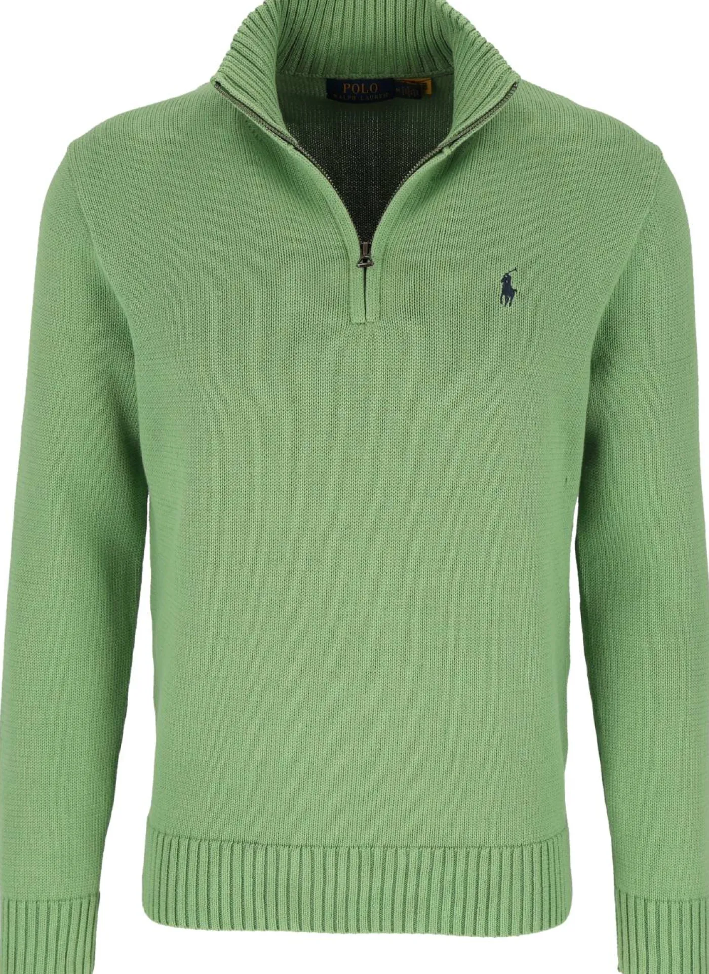 Baumwollpullover mit Reißverschluss