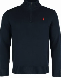 Baumwollpullover mit Reißverschluss