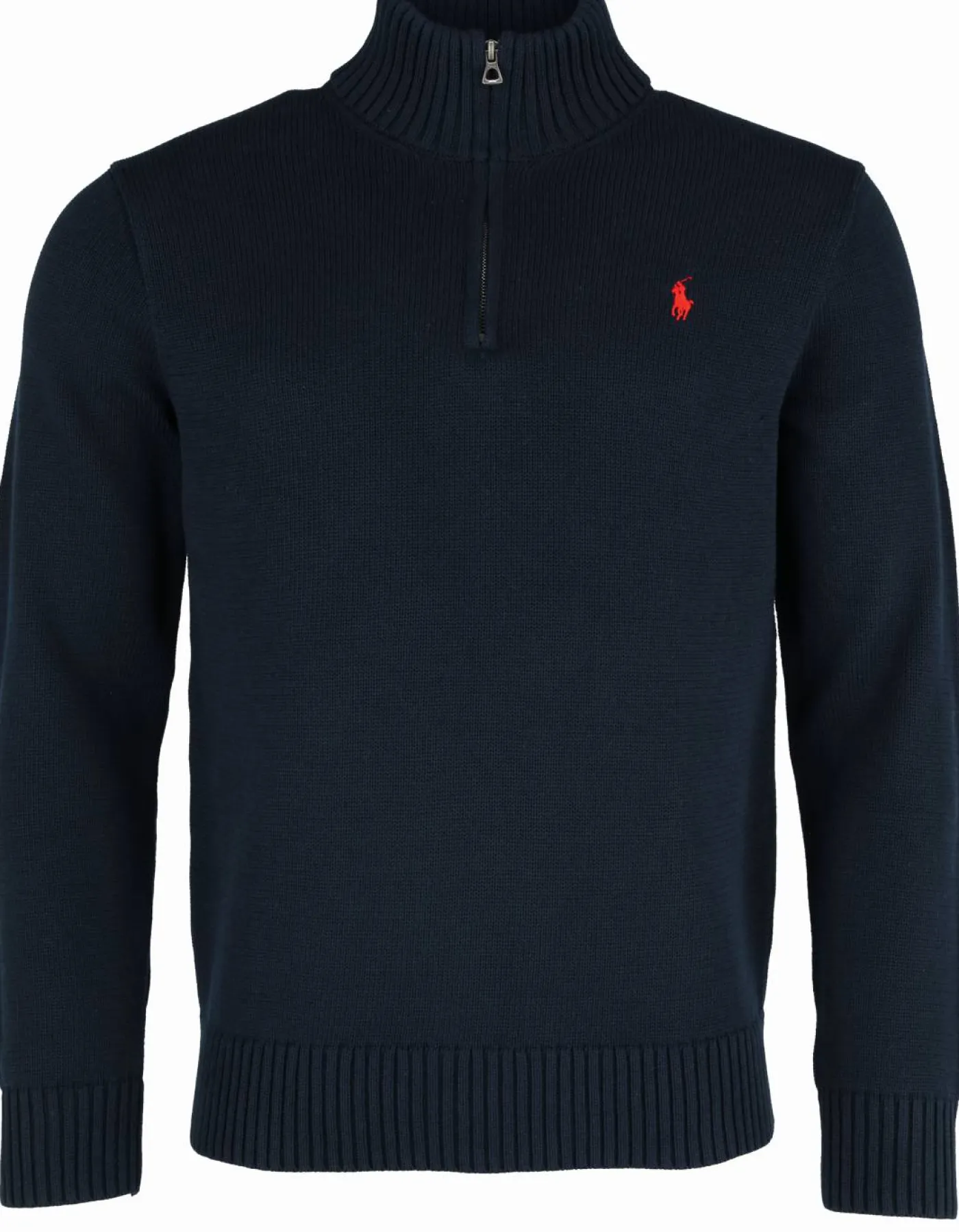 Baumwollpullover mit Reißverschluss