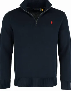 Baumwollpullover mit Reißverschluss