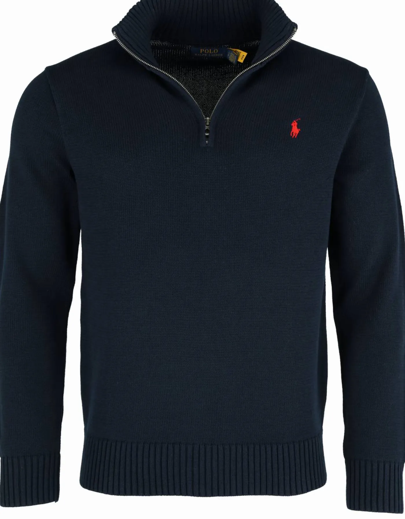 Baumwollpullover mit Reißverschluss