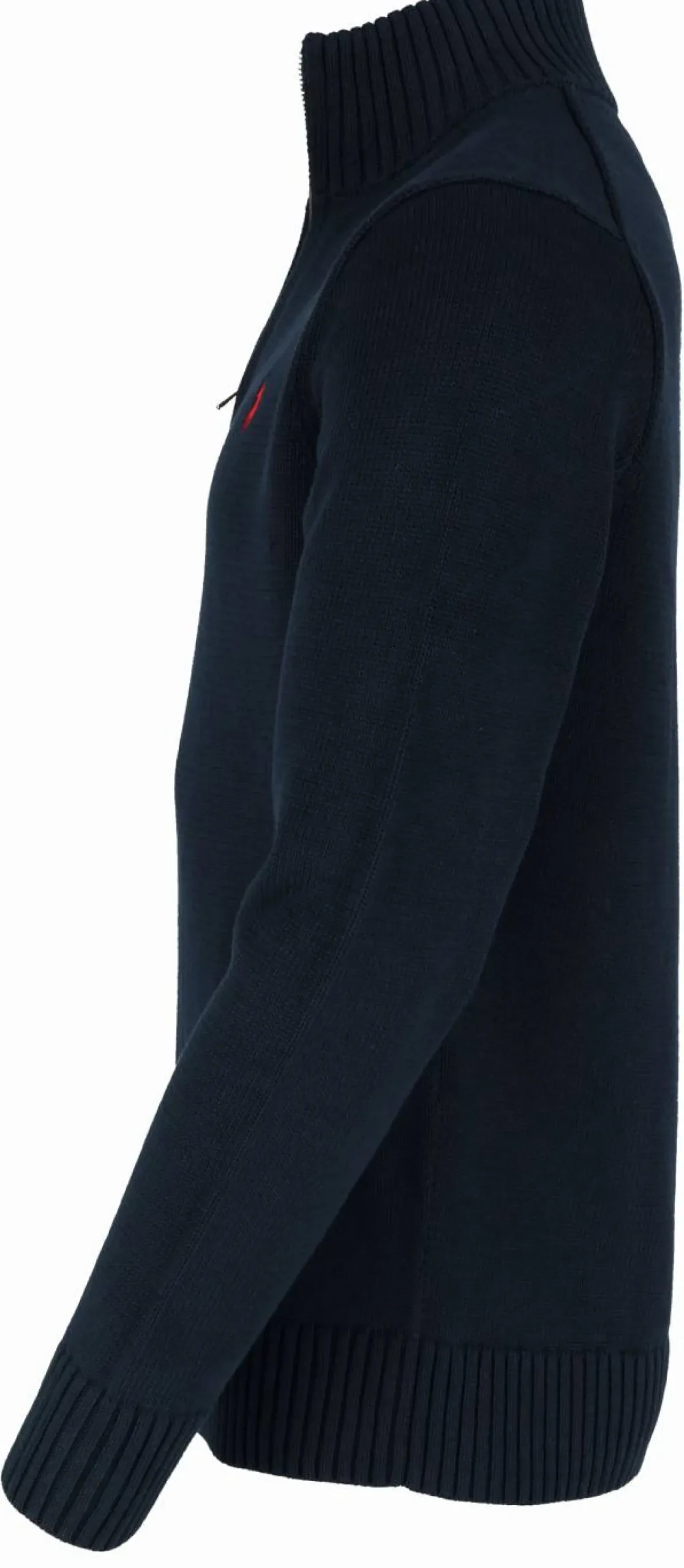 Baumwollpullover mit Reißverschluss