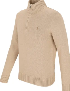 Baumwollpullover mit Reißverschluss