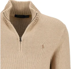 Baumwollpullover mit Reißverschluss