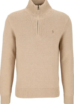 Baumwollpullover mit Reißverschluss