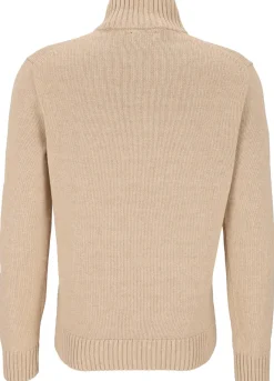 Baumwollpullover mit Reißverschluss