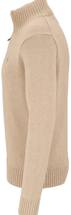 Baumwollpullover mit Reißverschluss