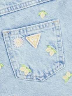 Bestickte Denim-Shorts