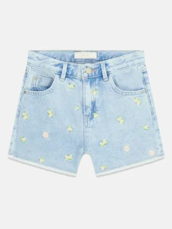 Bestickte Denim-Shorts