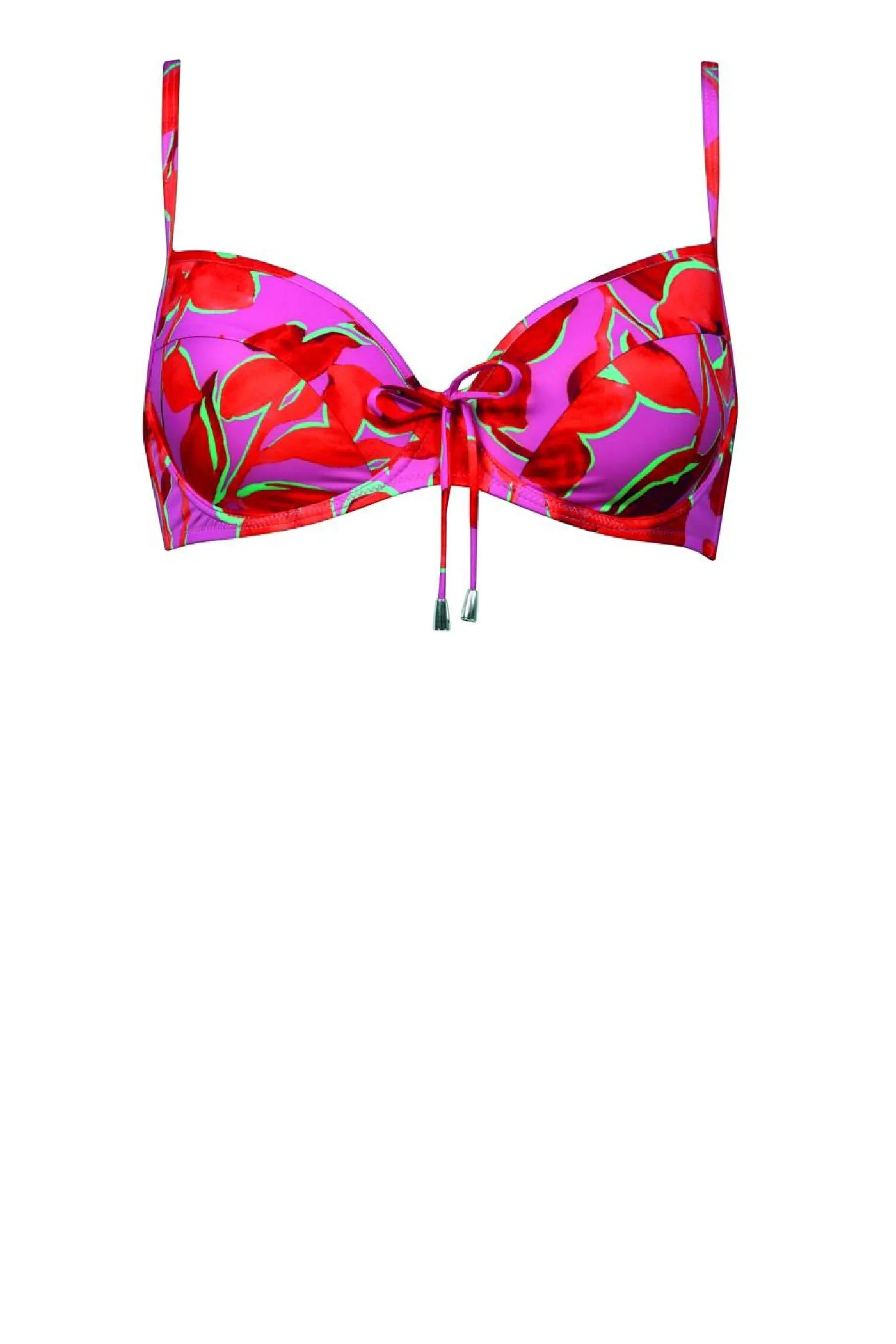 Bikini Underwire-Top "Fused Florals"
