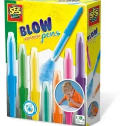 Blow airbrush pens