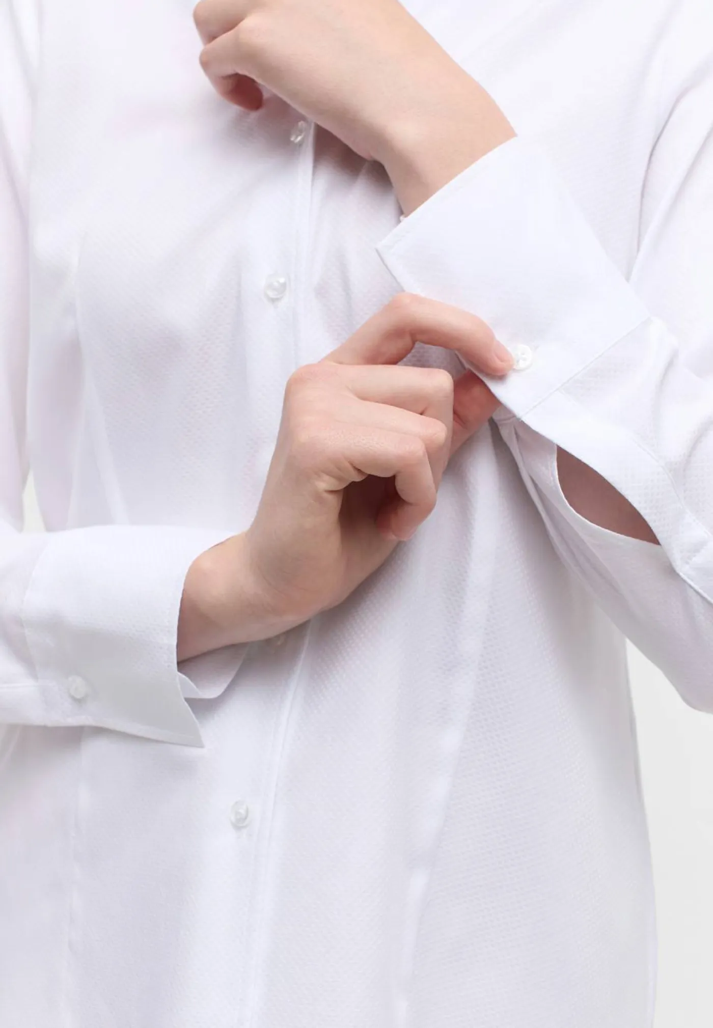 Bluse Jacquard Langarm