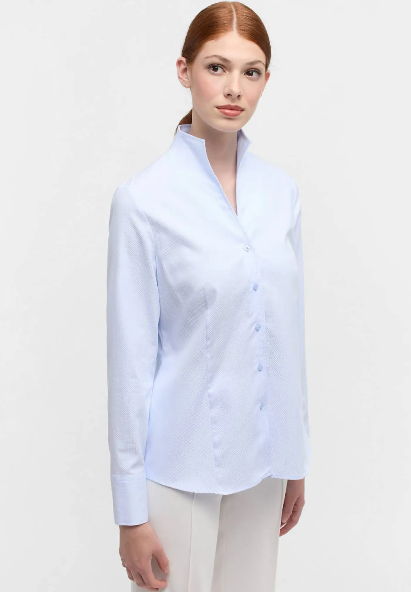 Bluse Jacquard Langarm