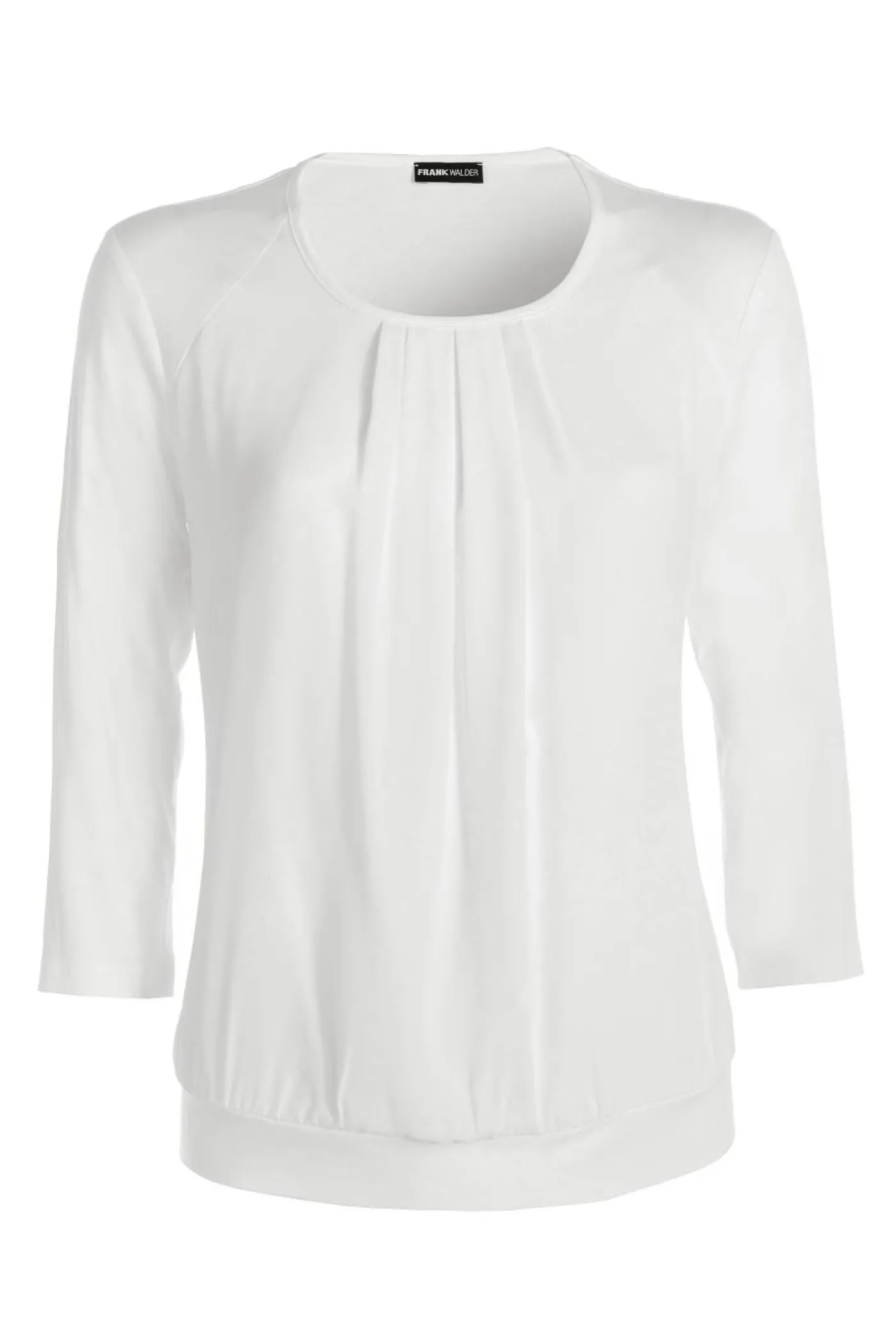 Blusenshirt mit unterlegtem Vorderteil