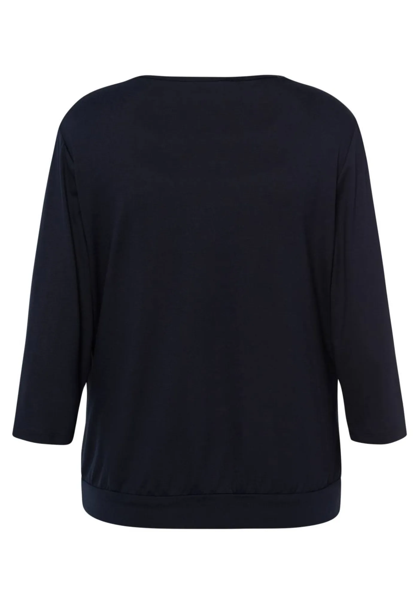 Blusenshirt mit unterlegtem Vorderteil