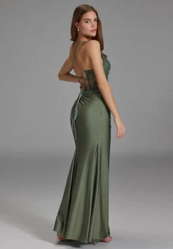 Body-con Kleid mit Spitzenstickerei