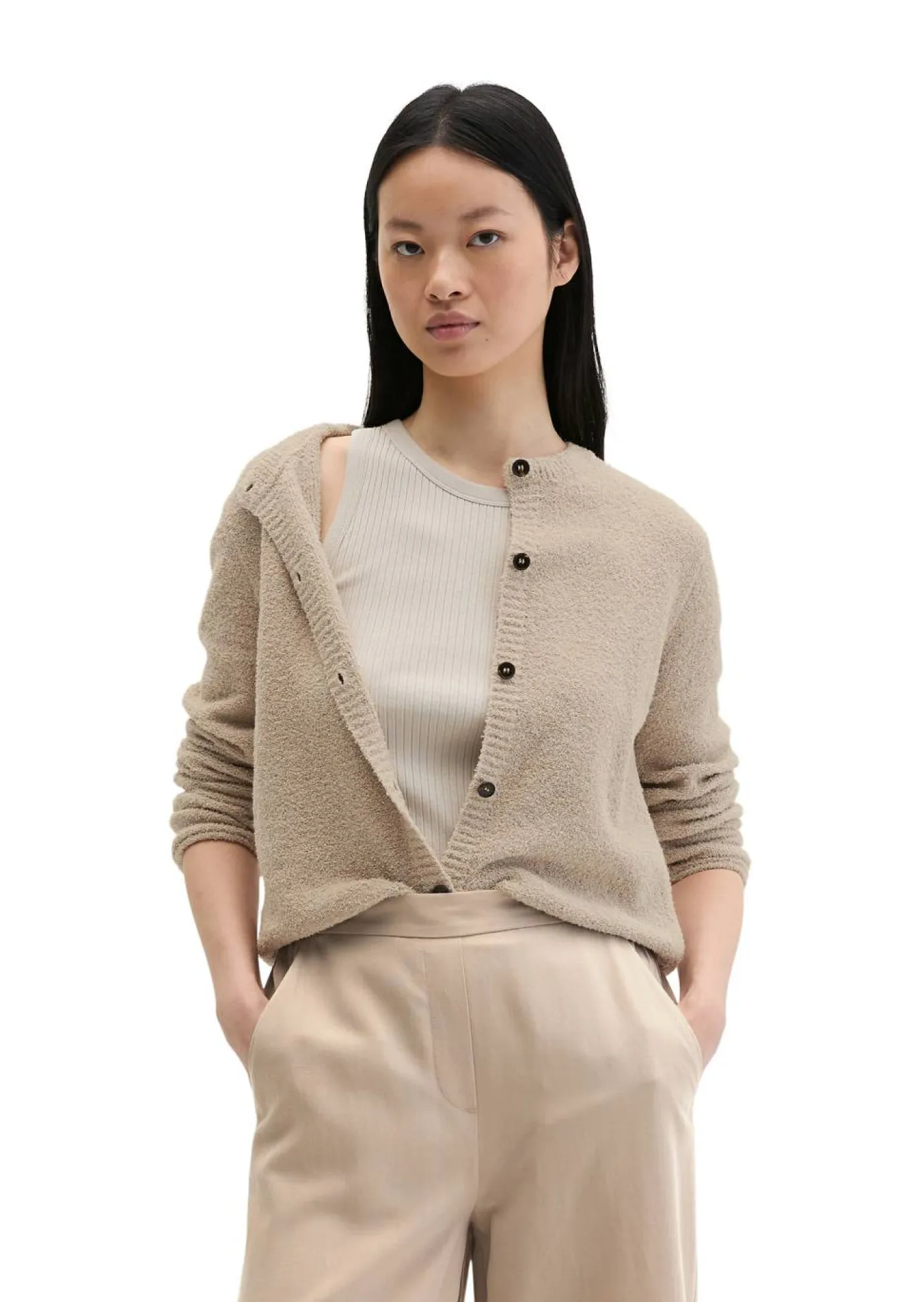 Bouclé-Cardigan