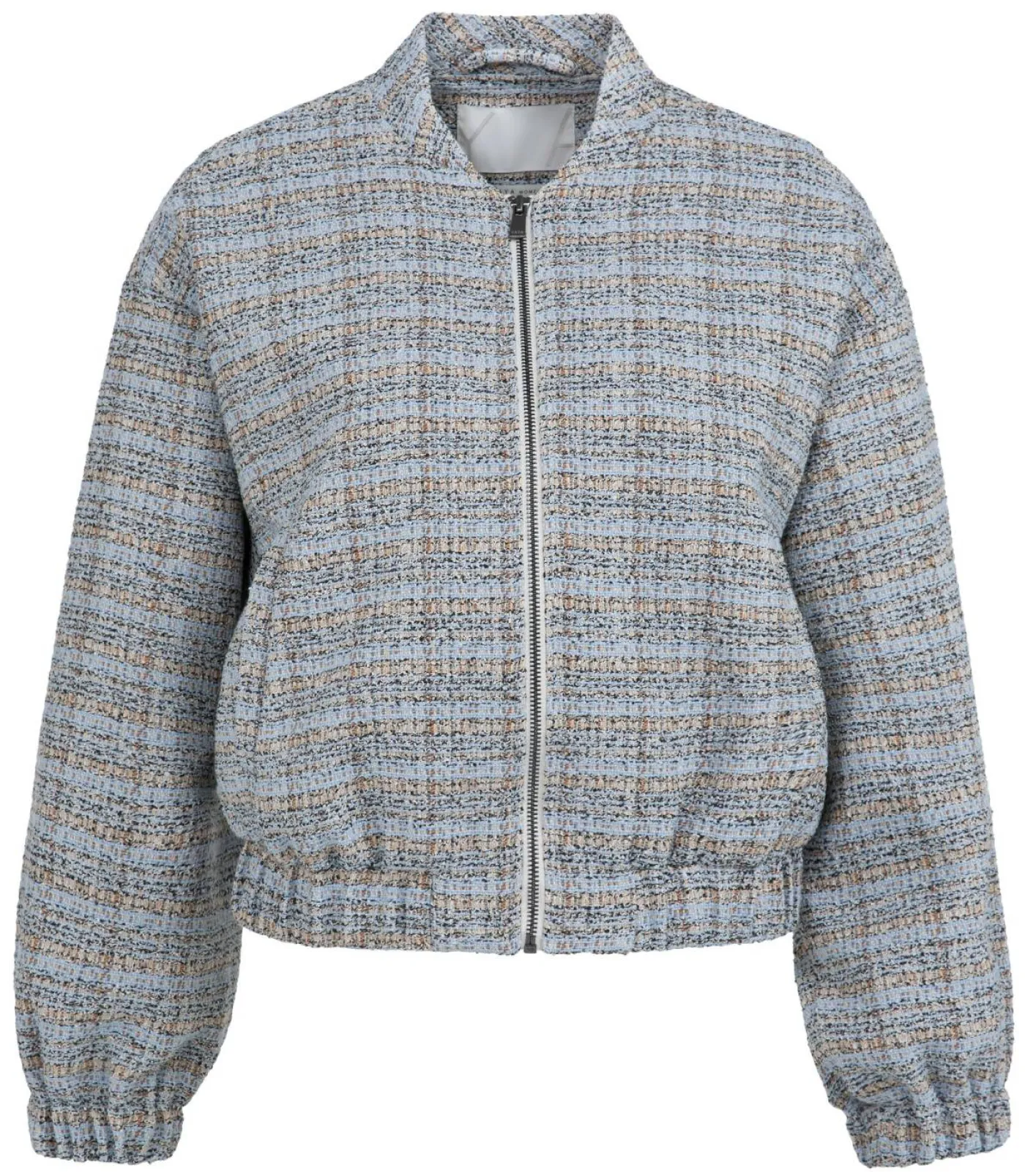 Boucléjacke mit elastischen Bündchen