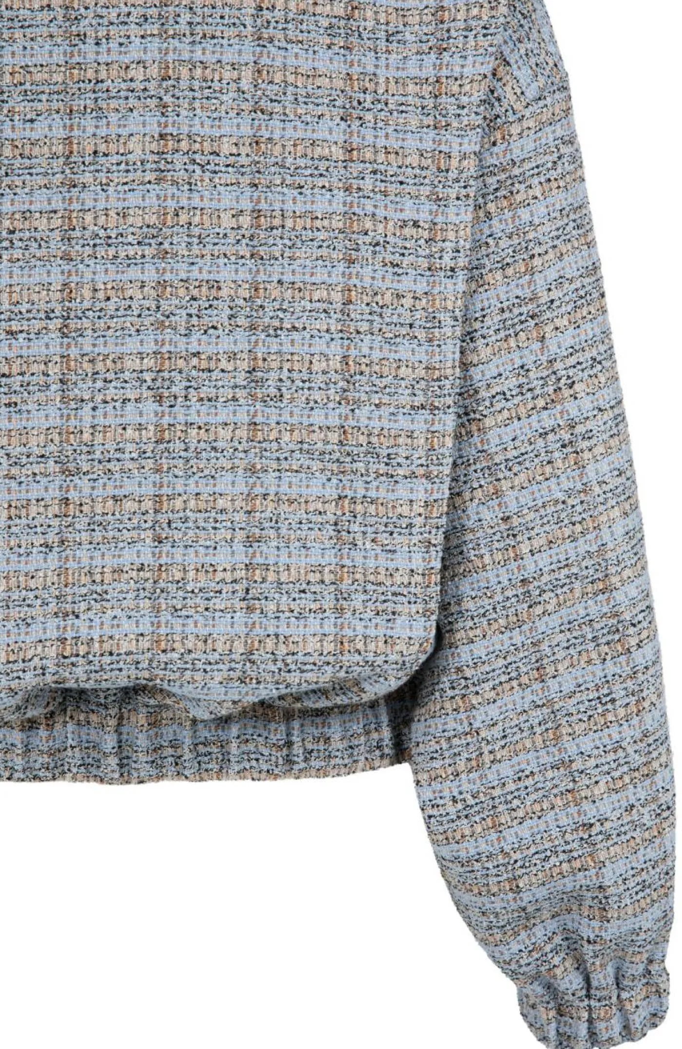 Boucléjacke mit elastischen Bündchen
