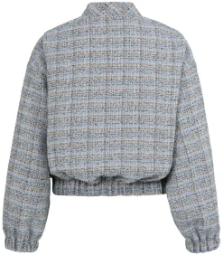 Boucléjacke mit elastischen Bündchen